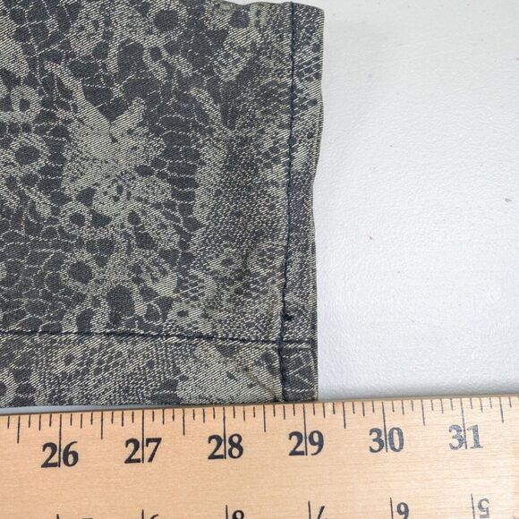 DKNY Jeggings Womens Size 4 Green Camo Style Patterned Jean Leggings - Picture 5 of 8